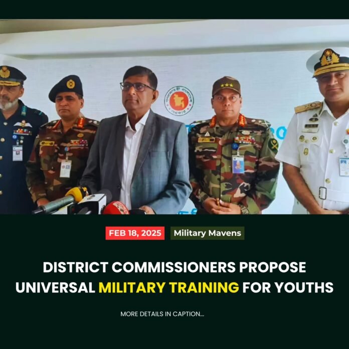 DC proposes universal military training for youths
